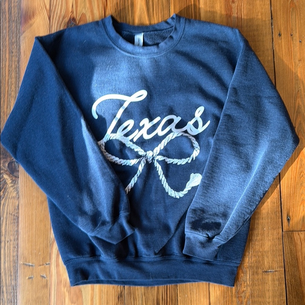 Texas Rope Graphic Navy Crewneck Sweatshirt